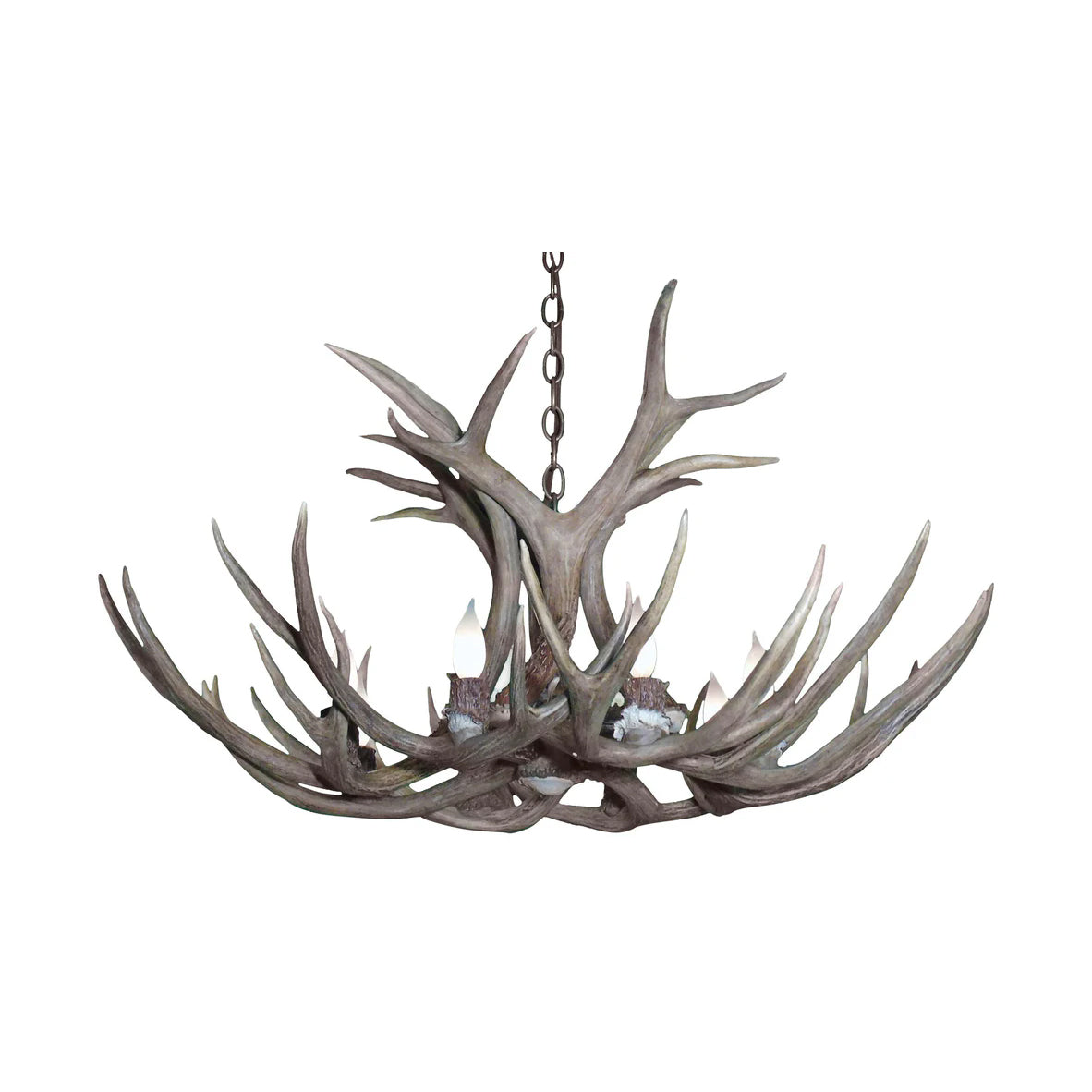 29" Wide Natural Brown 6-Light Chandelier