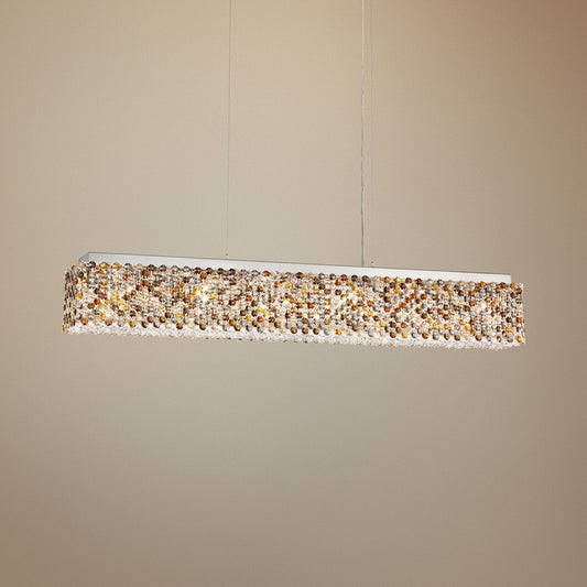 Refrax 36 1/2" Wide Crystal LED Kitchen Island Light Pendant