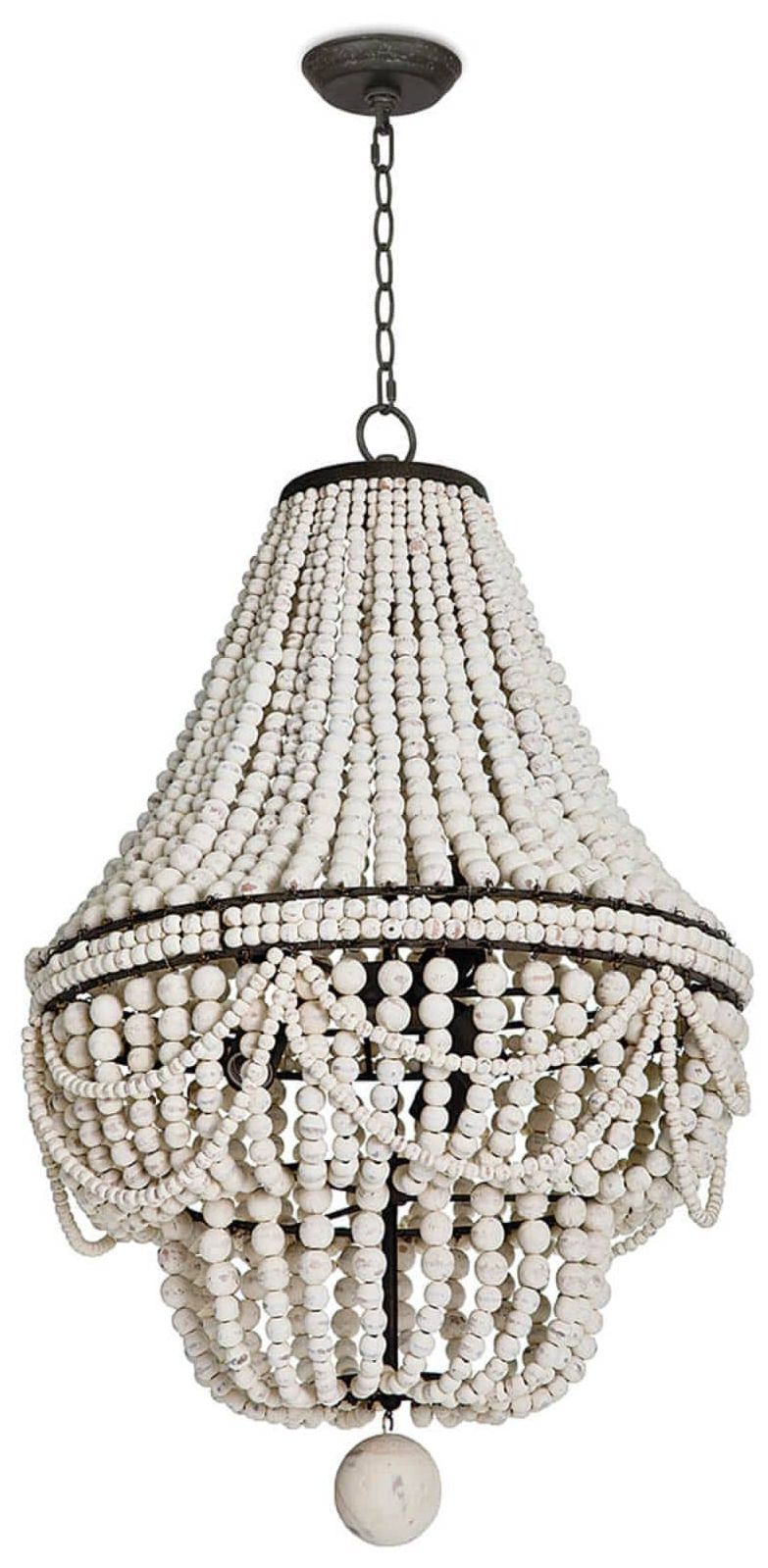 Regina Andrew Malibu Chandelier (Weathered White) 37.5 Height