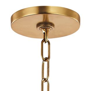 Ren 17 1/2" Wide Aged Brass and Old Bronze 6-Light Pendant