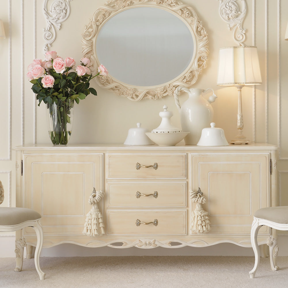 Reproduction High End Italian Ivory Sideboard