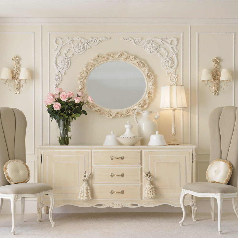 Reproduction High End Italian Ivory Sideboard