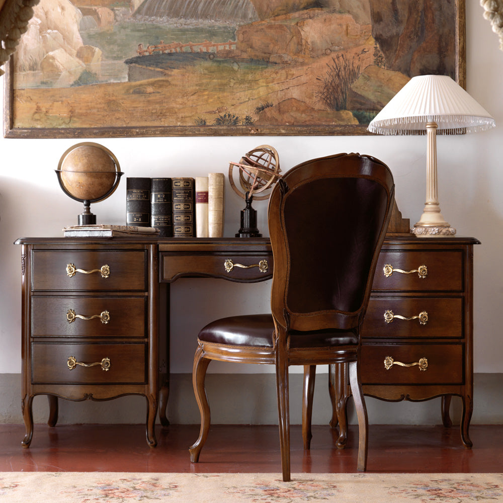 Reproduction Walnut Italian Desk