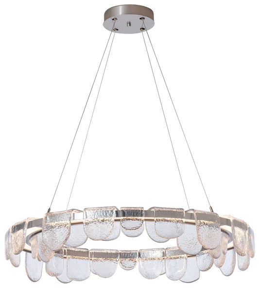 Riverbed 39.6" Wide Sterling Circular LED Pendant
