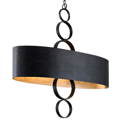 Rivington 50" Wide Charred Copper Island Pendant Light