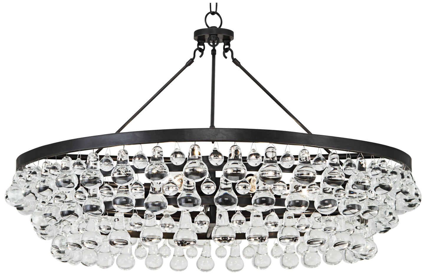 Robert Abbey Bling Collection 35"W Deep Bronze Chandelier