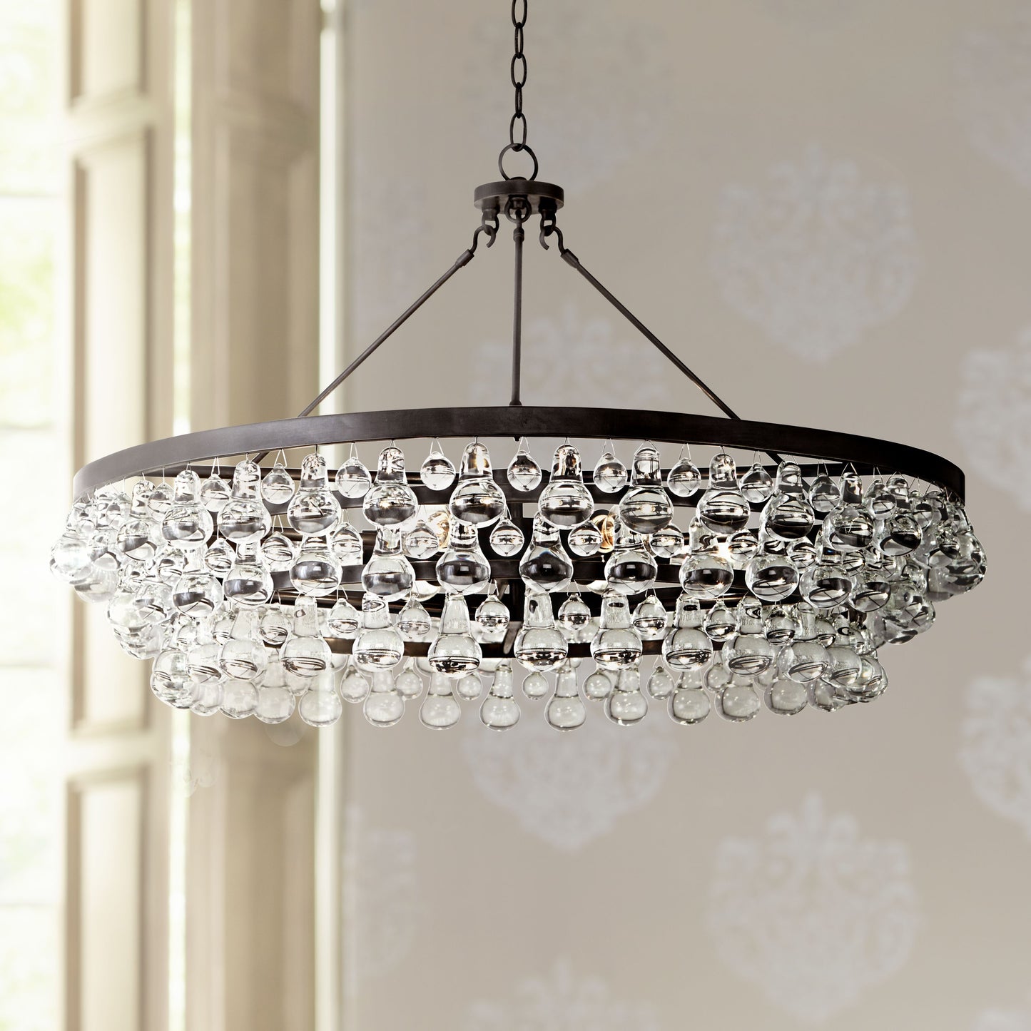 Robert Abbey Bling Collection 35"W Deep Bronze Chandelier