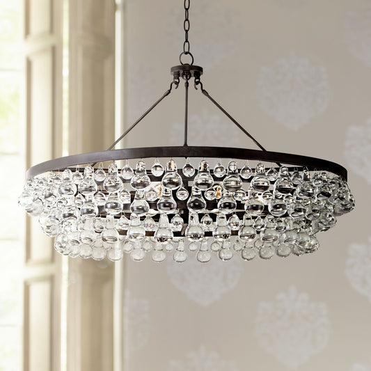 Robert Abbey Bling Collection 35"W Deep Bronze Chandelier