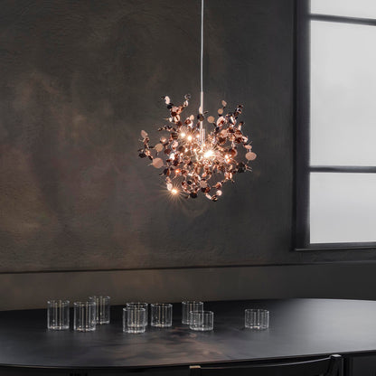 Italian Rose Gold Plated Designer Pendant Light