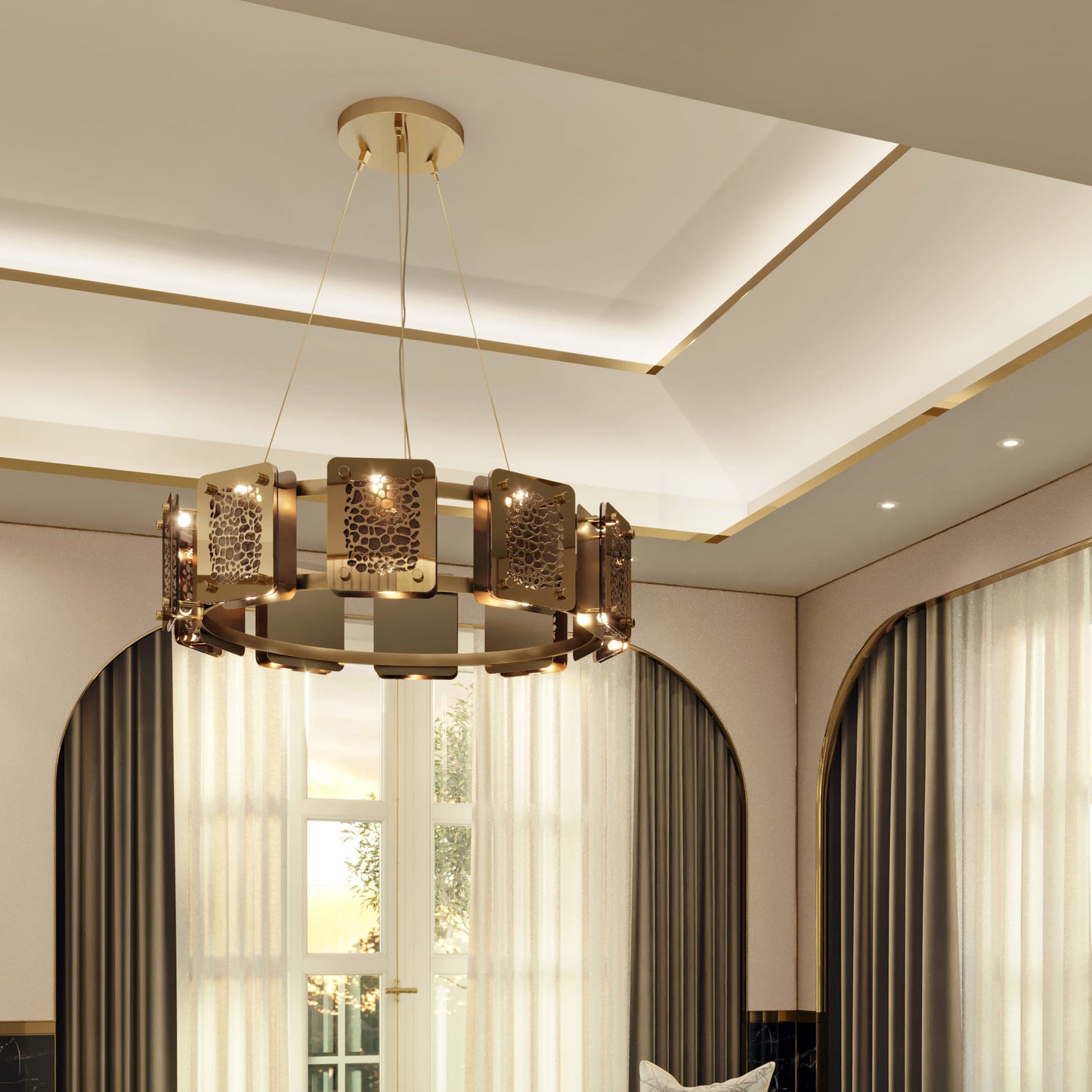 Round Contemporary Chandelier