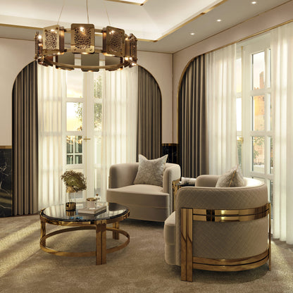 Round Contemporary Chandelier