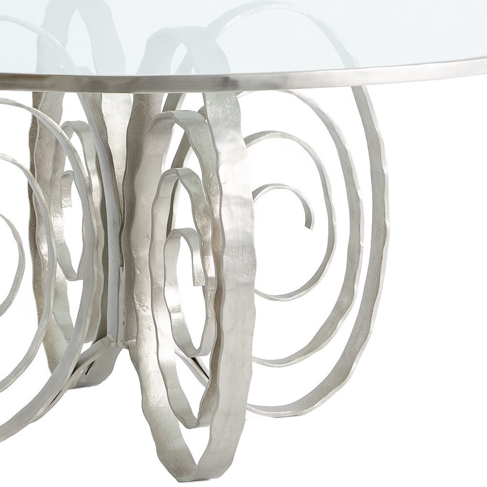 Round Glass Dining Table