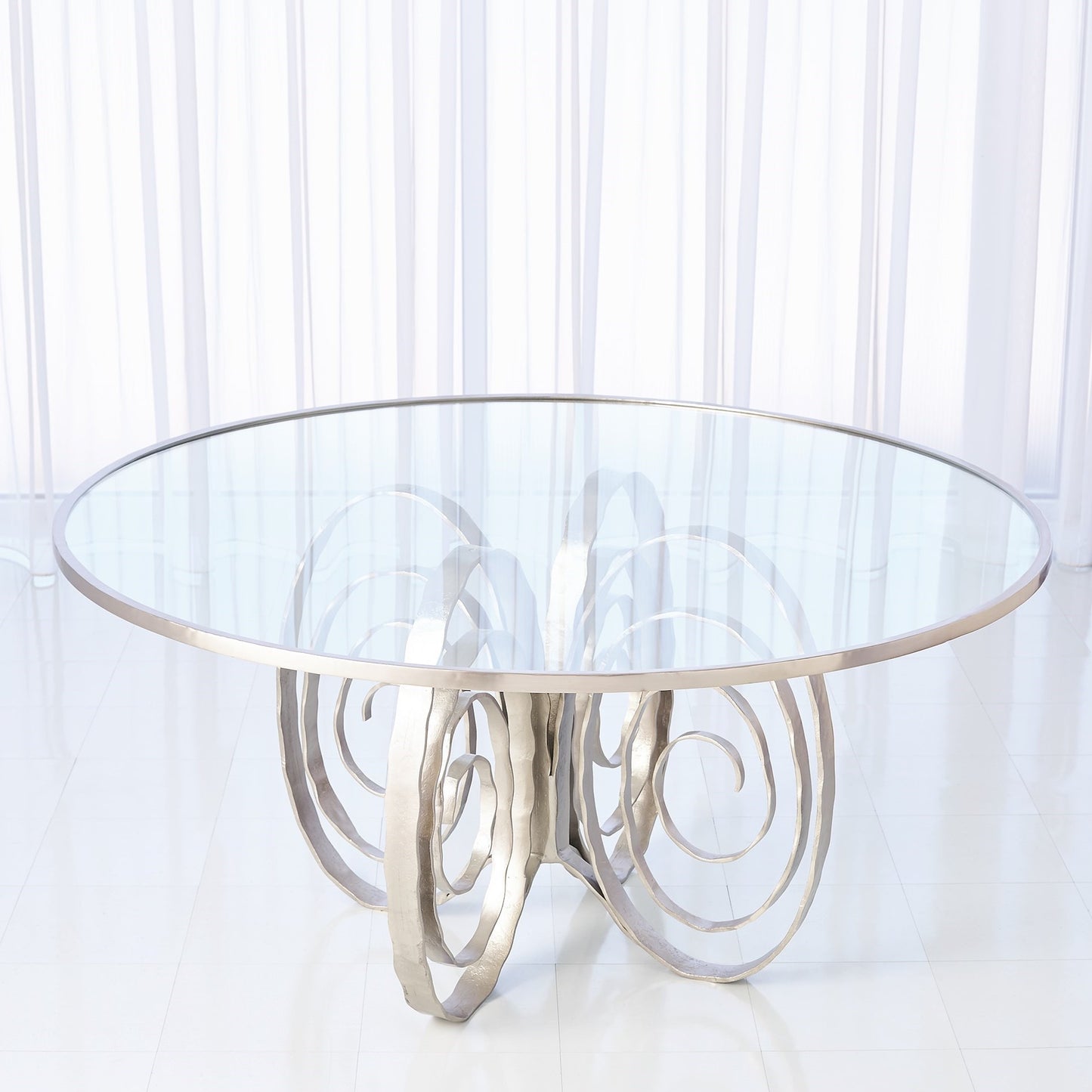 Round Glass Dining Table