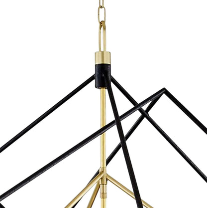 Roundout 42" Wide Aged Brass 15-Light Pendant Light