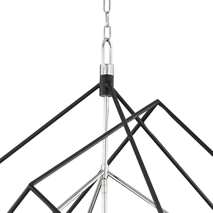 Roundout 42" Wide Polished Nickel 15-Light Pendant Light