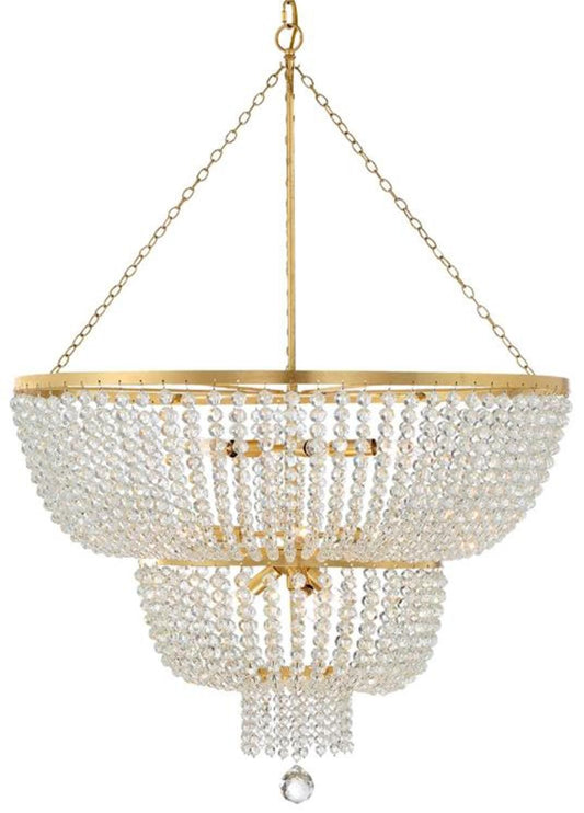 Rylee 12 Light Antique Gold Chandelier