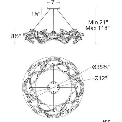 Schonbek Secret Garden S2434 Pendant