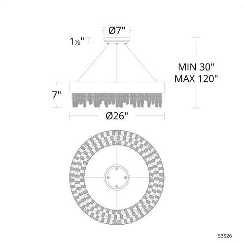 Schonbek Soleil S3526 Pendant