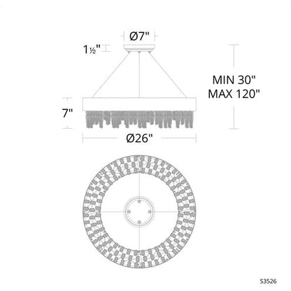 Schonbek Soleil S3526 Pendant