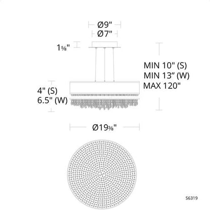 Schonbek Eclyptix LED S6319 Pendant