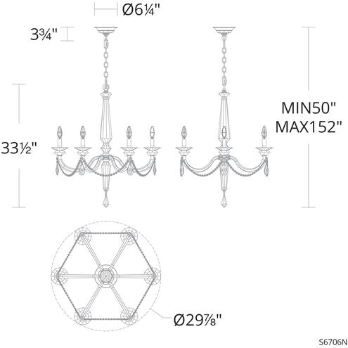 Schonbek Verona S6706 Chandelier