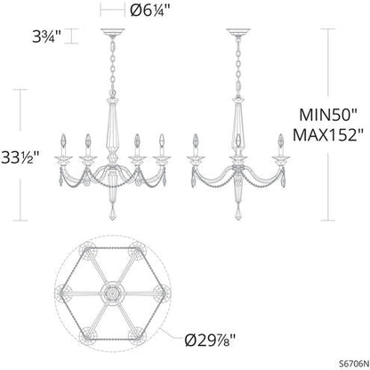 Schonbek Verona S6706 Chandelier