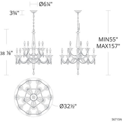 Schonbek Verona S6715 Chandelier