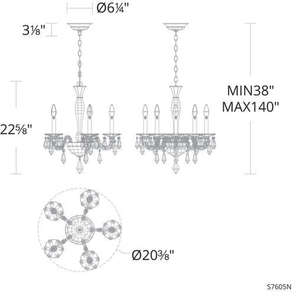 Schonbek Napoli S7605 Chandelier