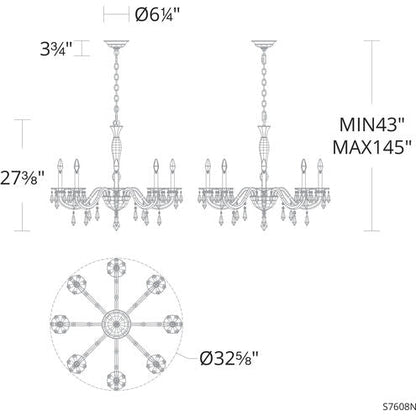 Schonbek Napoli S7608 Chandelier