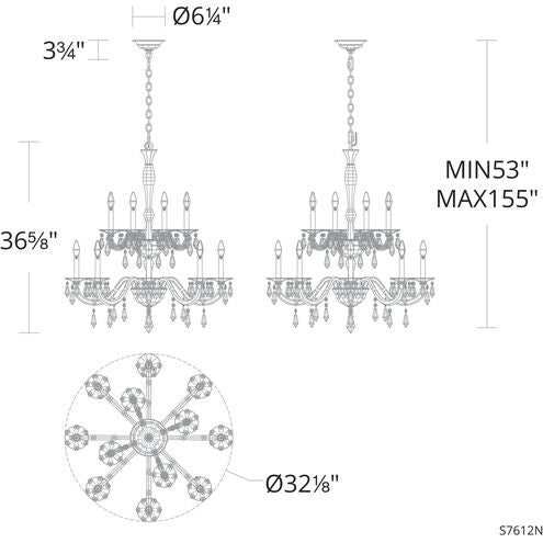 Schonbek Napoli S7612 Chandelier