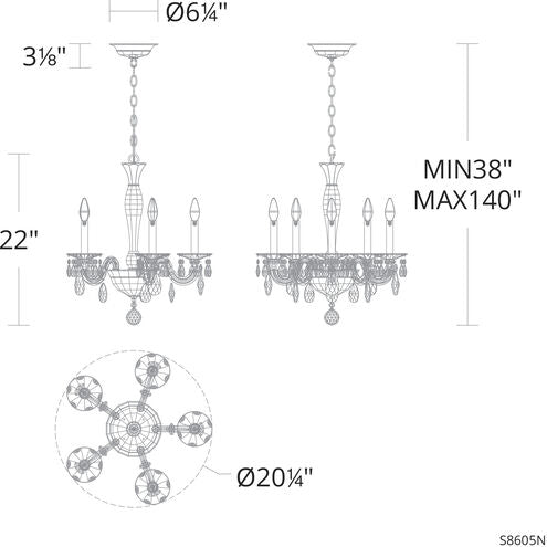 Schonbek San Marco S8605 Chandelier