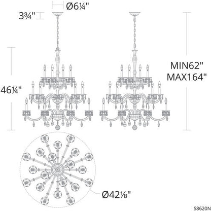 Schonbek San Marco S8620 Chandelier