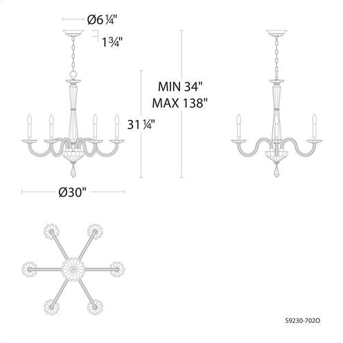 Schonbek Habsburg S9230 Chandelier