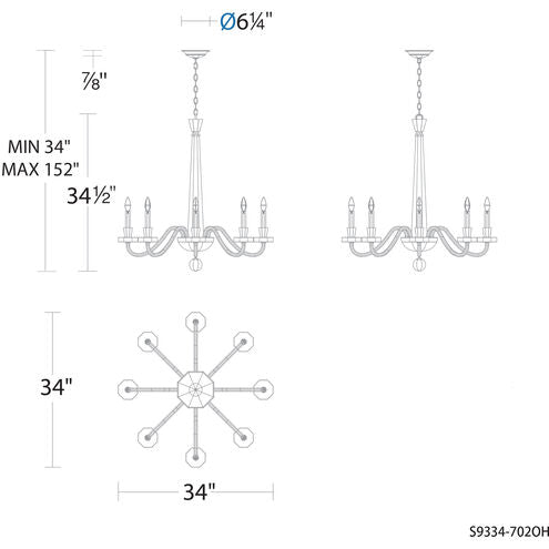 Schonbek Amadeus S9334 Chandelier