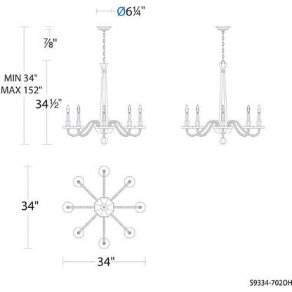 Schonbek Amadeus S9334 Chandelier