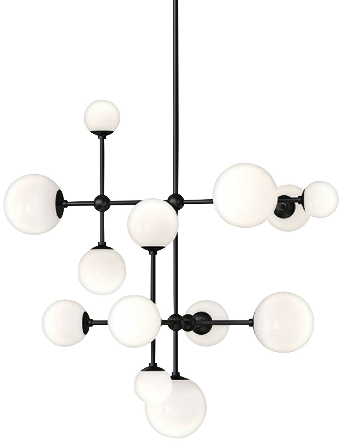 Sabon? 29" Wide Satin Black 3-Light LED Pendant Light