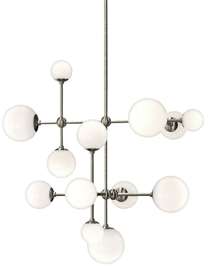 Sabon 29" Wide Satin Nickel Finish LED Modern Pendant Light