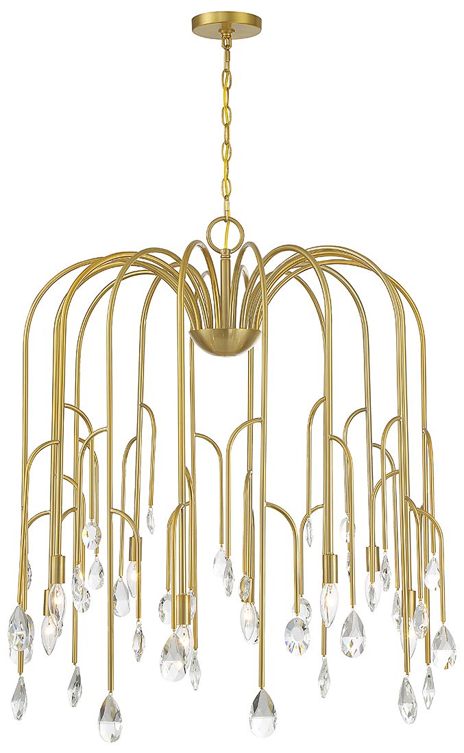 Savoy House Anholt 32" Wide Noble Brass 8-Light Chandelier