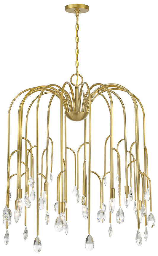 Savoy House Anholt 32" Wide Noble Brass 8-Light Chandelier