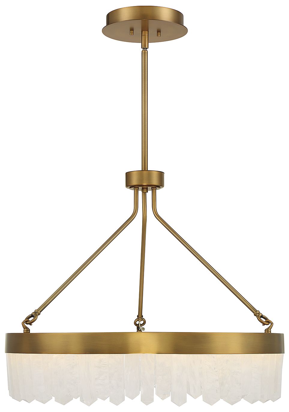 Savoy House Landon 27" Wide Warm Brass Integrated LED Pendant