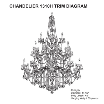 Schonbek Arlington Collection 25-Light Crystal Chandelier