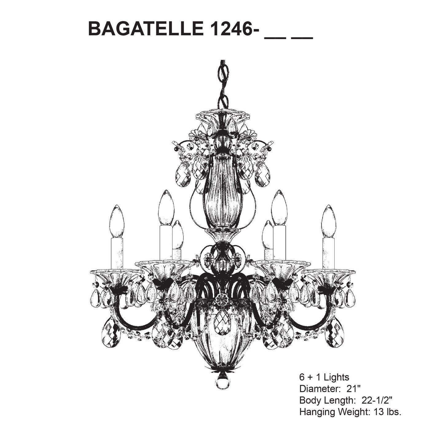 Schonbek Bagatelle 21" Wide Heirloom Bronze Handcut Crystal Chandelier