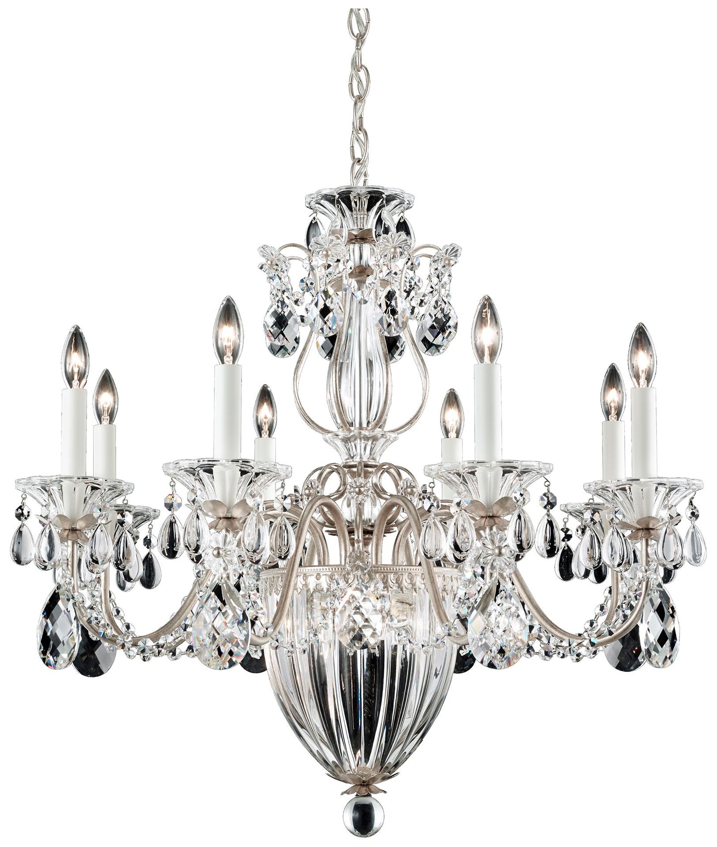 Schonbek Bagatelle 26 1/2"W Antique Silver Chandelier