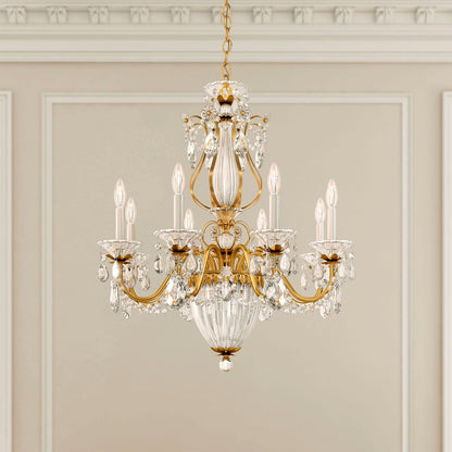 Schonbek Bagatelle 26" Traditional Heirloom Gold Crystal Chandelier