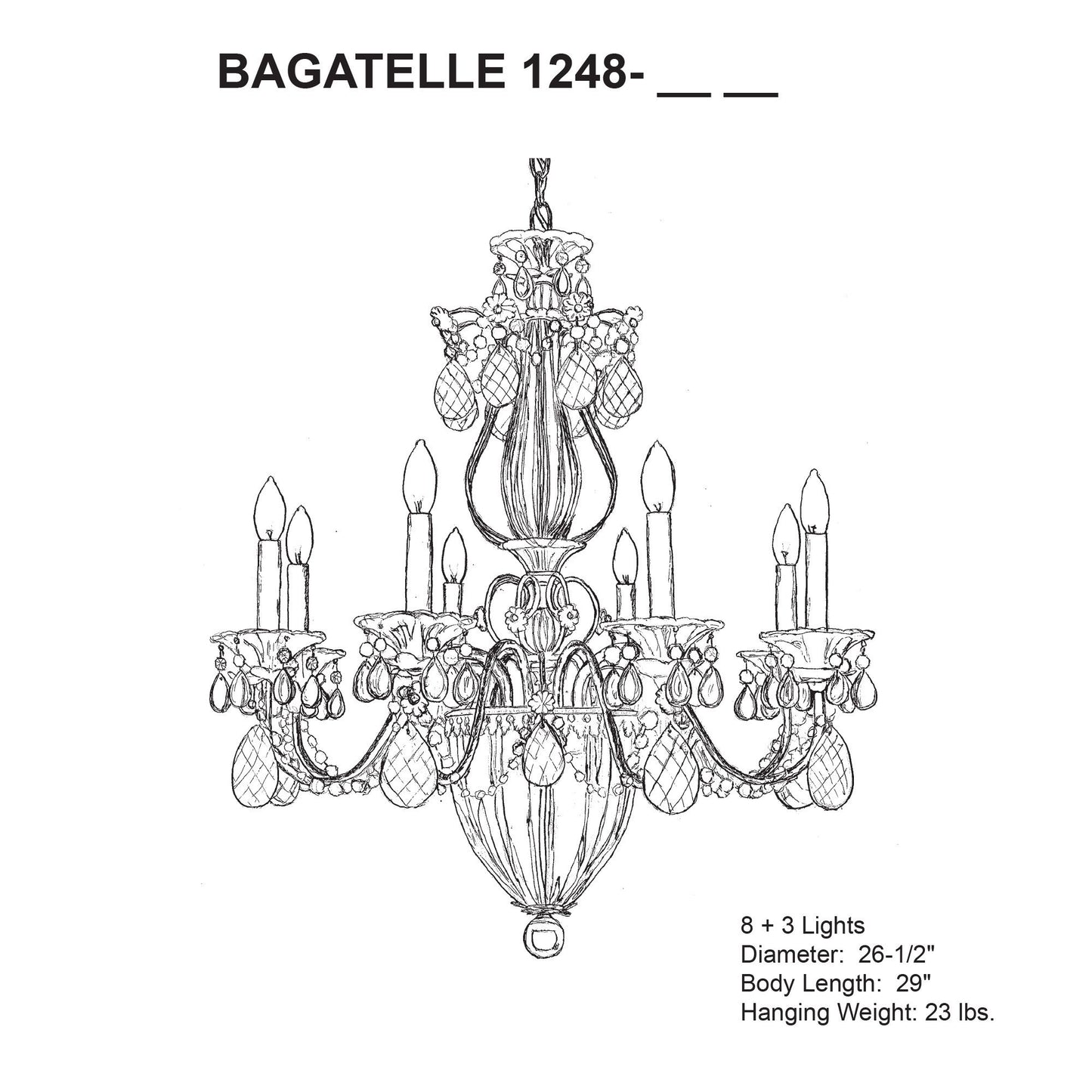 Schonbek Bagatelle 26" Traditional Heirloom Gold Crystal Chandelier