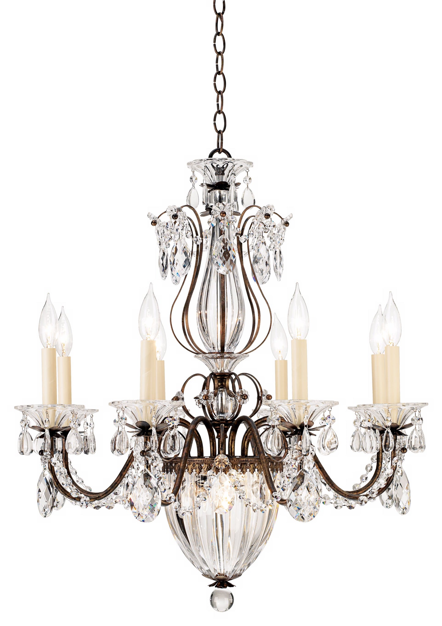 Schonbek Bagatelle 26"W Heirloom Bronze Crystal Chandelier