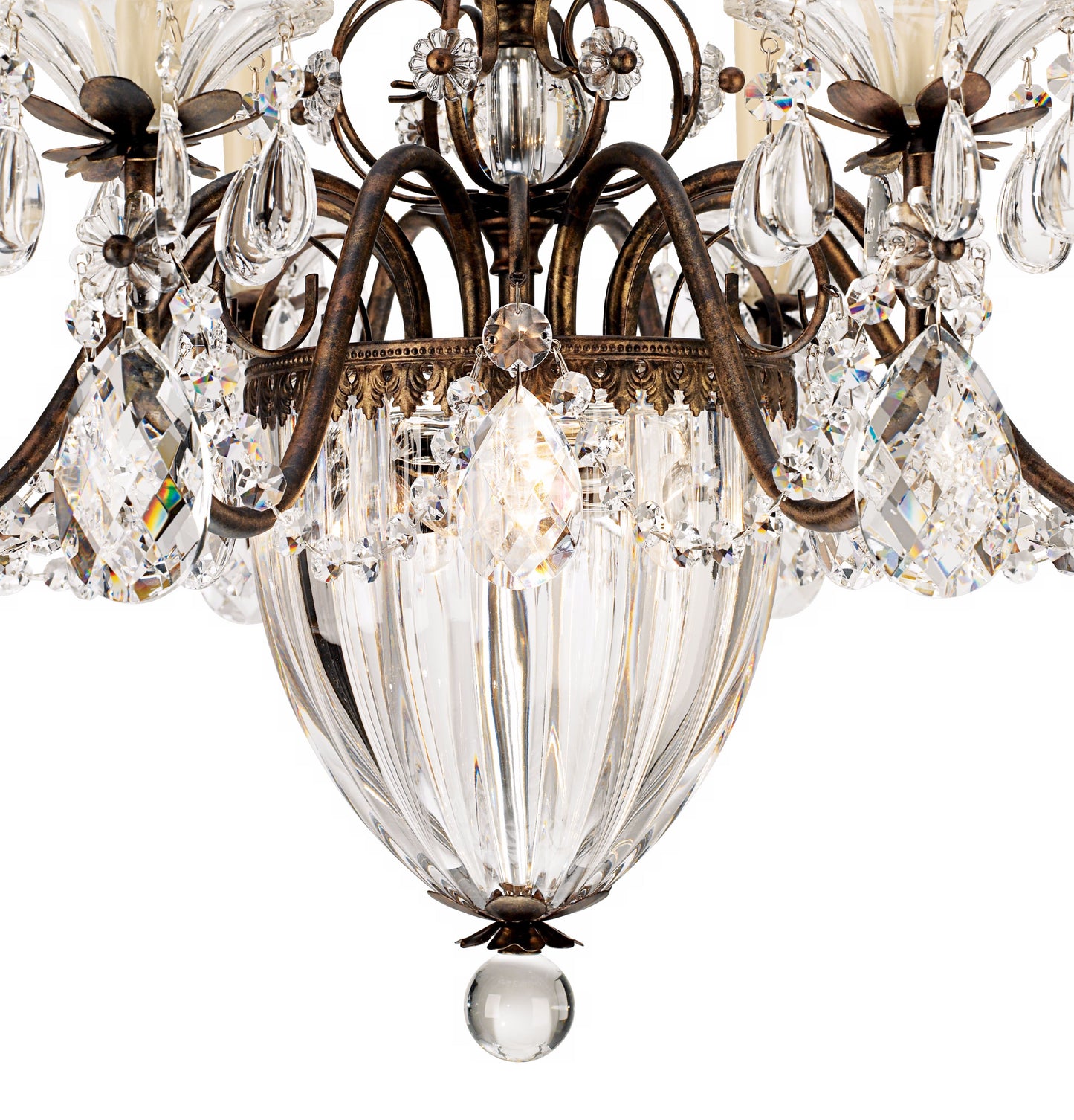 Schonbek Bagatelle 26"W Heirloom Bronze Crystal Chandelier