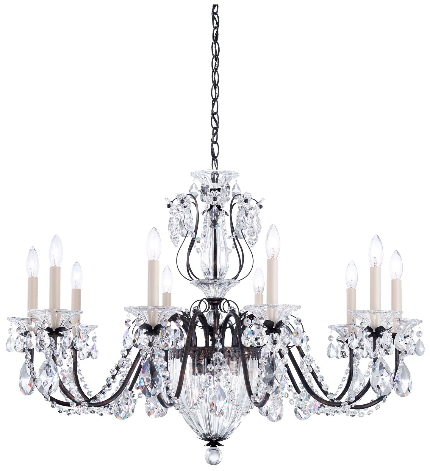 Schonbek Bagatelle 35"W Heirloom Bronze 13-Light Chandelier