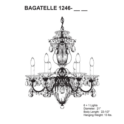 Schonbek Bagatelle Collection 21" Wide Crystal Chandelier