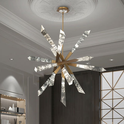 Schonbek-Beyond Solitude 35.5" Wide Modern LED Aged Brass Pendant